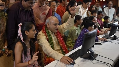While Muhurat Trading is more symbolic than tactical, many investors and traders place small “token” trades to mark the occasion. (File Photo/HT) While Muhurat Trading is more symbolic than tactical, many investors and traders place small “token” trades to mark the occasion. (File Photo/HT)