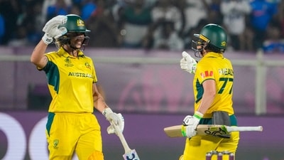 Aussie skipper Alyssa Healy, who also opened, smacked a ton, hammering 142 runs off 107 balls. (PTI ) Aussie skipper Alyssa Healy, who also opened, smacked a ton, hammering 142 runs off 107 balls. (PTI )