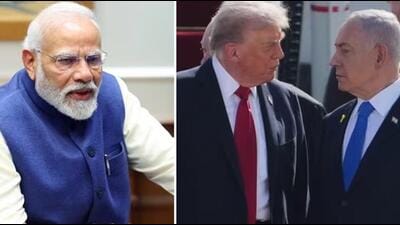Prime Minister Narendra Modi (left). US Preisent Donald Trump and Israel Prime Minister Benjamin Netanyahu (right). Prime Minister Narendra Modi (left). US Preisent Donald Trump and Israel Prime Minister Benjamin Netanyahu (right).