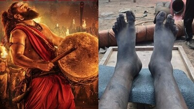 Rishab Shetty revealed that he shot the climax of Kantara Chapter 1 with a swollen foot. Rishab Shetty revealed that he shot the climax of Kantara Chapter 1 with a swollen foot.