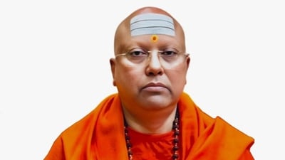 Swami Chaitanyananda Saraswati, also known as Parth Sarthy, has been booked by Delhi Police. (ANI) Swami Chaitanyananda Saraswati, also known as Parth Sarthy, has been booked by Delhi Police. (ANI)