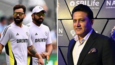 Anil Kumble is unsure about Virat Kohli and Rohit Sharma playing the 2027 World Cup in South Africa (AFP Images) Anil Kumble is unsure about Virat Kohli and Rohit Sharma playing the 2027 World Cup in South Africa (AFP Images)
