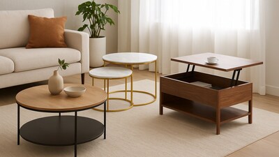Season’s best coffee tables that blend function, style, and craftsmanship to create inviting spaces for every celebration at home. (AI generated) Season’s best coffee tables that blend function, style, and craftsmanship to create inviting spaces for every celebration at home. (AI generated)