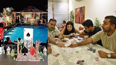 Floating card games and poolside menus are popular choices for Diwali card parties this festive season. (File Photo: Tribhuwan Sharma/HT (For representational purposes only)) Floating card games and poolside menus are popular choices for Diwali card parties this festive season. (File Photo: Tribhuwan Sharma/HT (For representational purposes only))