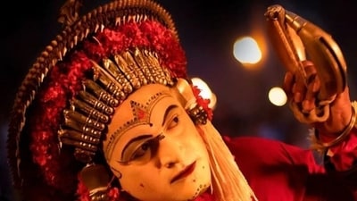 Kantara Chapter 1 box office collection day 11: Rishab Shetty in a still from the mythological action drama. Kantara Chapter 1 box office collection day 11: Rishab Shetty in a still from the mythological action drama.