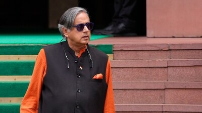Congress MP Shashi Tharoor during the Monsoon session of Parliament (PTI) Congress MP Shashi Tharoor during the Monsoon session of Parliament (PTI)