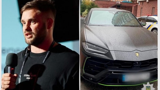 Konstantin Galish, a crypto blogger, was found dead in a Lamborghini in Ukraine. (Kyiv Police)