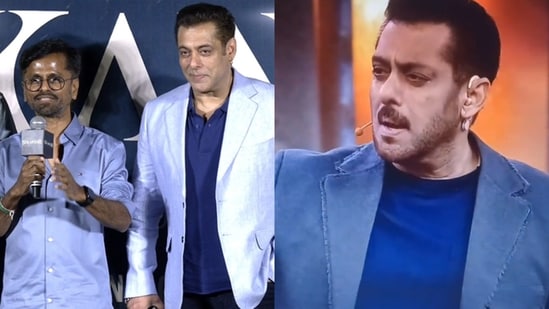 A. R. Murugadoss and Salman Khan