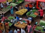 A vegetable market in Ahmedabad. India's sweeping GST reforms is set to boost consumption in the face of crippling US tariffs.