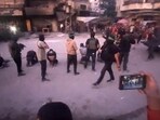 This image grab from a handout video released by the Hamas-run al-Aqsa TV's Telegram channel on October 13, 2025. This image grab from a handout video released by the Hamas-run al-Aqsa TV's Telegram channel on October 13, 2025.