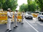 Delhi police have increased security amid rising tensions between India and Pakistan. Delhi police have increased security amid rising tensions between India and Pakistan.