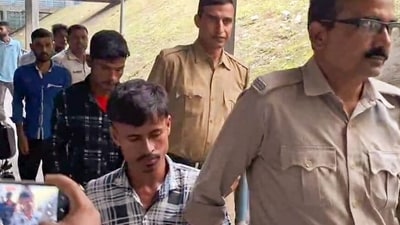 West Bengal Police with two more suspects in connection with the Durgapur gang rape case and present them in the Durgapur court. (ANI Grab ) West Bengal Police with two more suspects in connection with the Durgapur gang rape case and present them in the Durgapur court. (ANI Grab )