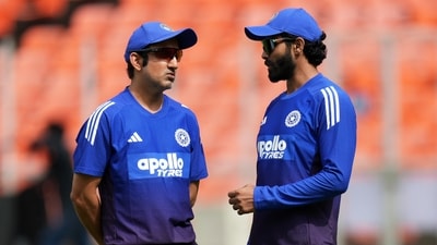 India's head coach Gautam Gambhir, left, talks with Ravindra Jadeja (AP) India's head coach Gautam Gambhir, left, talks with Ravindra Jadeja (AP)