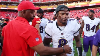 Lamar Jackson hamstring injury update: Will Ravens QB play against the Chicago Bears after the Week 7 bye? (Getty Images via AFP) Lamar Jackson hamstring injury update: Will Ravens QB play against the Chicago Bears after the Week 7 bye? (Getty Images via AFP)