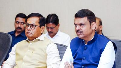 Maharashtra CM Devendra Fadnavis and union shipping minister Sarbananda Sonowal review preparations for Indian Maritime Week 2025 (@CMOMaharashtra/ ANI) Maharashtra CM Devendra Fadnavis and union shipping minister Sarbananda Sonowal review preparations for Indian Maritime Week 2025 (@CMOMaharashtra/ ANI)