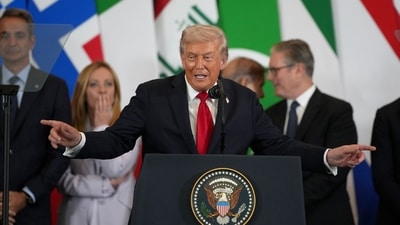 Trump hailed the US-brokered peace as a “new beginning” for Gaza. (AP) Trump hailed the US-brokered peace as a “new beginning” for Gaza. (AP)