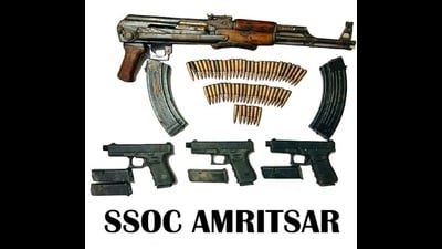The recovery included one AK-47 rifle with two magazines and 60 live cartridges, along with three 9MM Glock pistols, seven magazines, and 50 live cartridges.