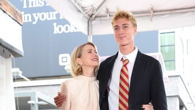 British actress Naomi Watts (L) and her son Sasha Schreiber (R) attend Watts� Hollywood Walk of Fame Star Ceremony in Los Angeles. (AFP) British actress Naomi Watts (L) and her son Sasha Schreiber (R) attend Watts� Hollywood Walk of Fame Star Ceremony in Los Angeles. (AFP)