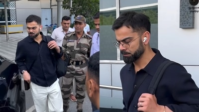 Virat Kohli arrived at the Delhi Airport Virat Kohli arrived at the Delhi Airport