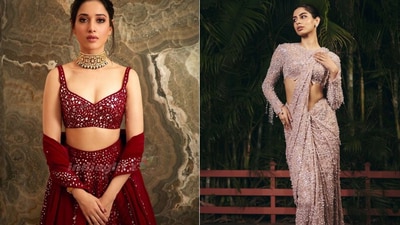 Why Bollywood’s shimmer-on-shimmer trend is the perfect Diwali mood board this festive season (Instagram/Pinterest) Why Bollywood’s shimmer-on-shimmer trend is the perfect Diwali mood board this festive season (Instagram/Pinterest)