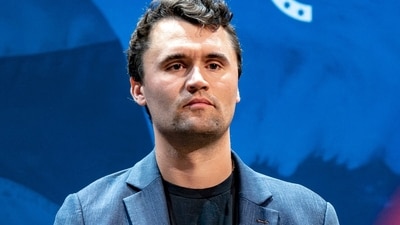 Charlie Kirk, founder of Turning Point USA, was shot dead while talking to students at Utah Valley University on September 10. (X/@khaybarjew ) Charlie Kirk, founder of Turning Point USA, was shot dead while talking to students at Utah Valley University on September 10. (X/@khaybarjew )
