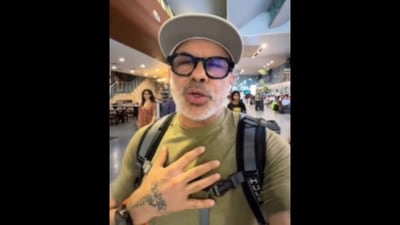 Daga shared that his flight landed in Delhi 45 minutes ahead of schedule. (Instagram/@thedagasaga) Daga shared that his flight landed in Delhi 45 minutes ahead of schedule. (Instagram/@thedagasaga)