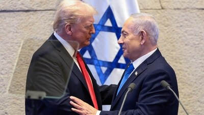 President Donald Trump and Israeli Prime Minister Benjamin Netanyahu. (Agency.) President Donald Trump and Israeli Prime Minister Benjamin Netanyahu. (Agency.)