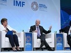 At the IMF/World Bank annual meetings in Washington on Tuesday. (AFP)