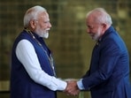 India's Prime Minister Narendra Modi and Brazil's President Luiz Inacio Lula da Silva in Brasília in July 2025. Both India and Brazil are founding members and de facto leaders of the BRICS, the bloc of emerging world powers that Donald Trump loathes.