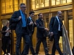 James Peraire-Bueno arrives at federal court in New York, US, on Tuesday, Oct. 14, 2025. Two brothers, both recent Massachusetts Institute of Technology graduates accused of stealing $25 million of cryptocurrency from Ethereum traders, are going on trial.