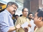 This was the first time Raj Thackeray was seen with members of other opposition parties, including NCP (SP) MLA Jitendra Awhad. (Photo by Anshuman Poyrekar/Hindustan Times) (Anshuman Poyrekar/HT Photo) This was the first time Raj Thackeray was seen with members of other opposition parties, including NCP (SP) MLA Jitendra Awhad. (Photo by Anshuman Poyrekar/Hindustan Times) (Anshuman Poyrekar/HT Photo)