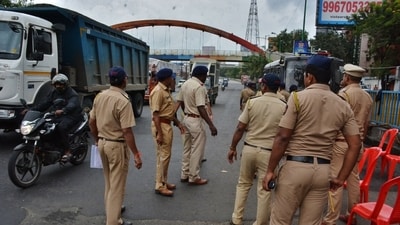 But the woman was quickly saved by bystanders and civil officials when the incident occurred on Tuesday. (Praful Gangurde/HT Photo)