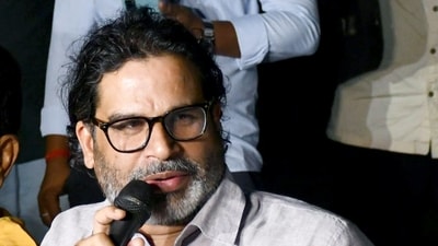 Jan Suraaj Party Chief Prashant Kishor addresses a press conference, in Patna (ANI)