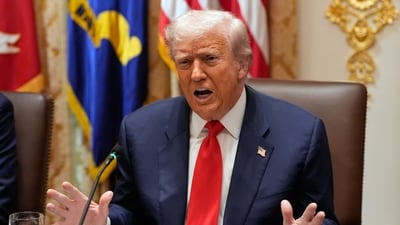Donald Trump joked that people won't see him ‘in a bathing suit’ as he expressed a wish to be like Joe Biden and visit a beach. (AP) Donald Trump joked that people won't see him ‘in a bathing suit’ as he expressed a wish to be like Joe Biden and visit a beach. (AP)