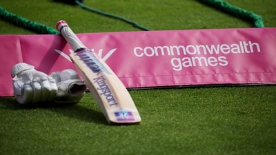 FILE PHOTO: General view of a cricket bat and gloves before during Commonwealth Games (REUTERS)
