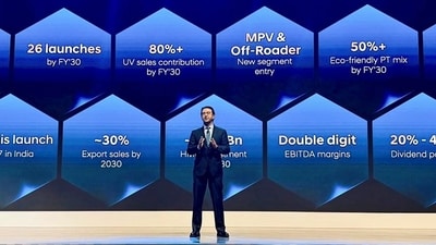 Hyundai CEO Jose Munoz at Hyundai India's first investor day in Mumbai on Wednesday, 15 October 2025. (Handout Image) Hyundai CEO Jose Munoz at Hyundai India's first investor day in Mumbai on Wednesday, 15 October 2025. (Handout Image)