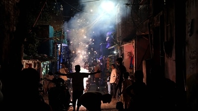 Bursting of crackers on the two days of Diwali is allowed from 6 am to 7 am and 8 pm to 10 pm. (AFP) Bursting of crackers on the two days of Diwali is allowed from 6 am to 7 am and 8 pm to 10 pm. (AFP)