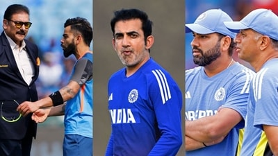 From Kohli-Shastri and Rohit-Dravid to Gautam Gambhir’s command in Indian Cricket (ANI and AFP Images) From Kohli-Shastri and Rohit-Dravid to Gautam Gambhir’s command in Indian Cricket (ANI and AFP Images)