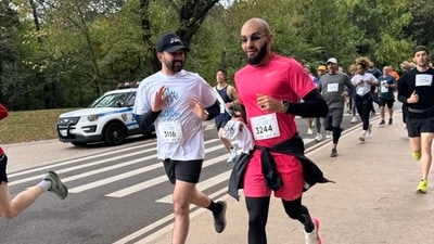 Zohran Mamdani, leading in NYC's mayoral race, faces criticism for his participation in the Gaza 5K benefiting UNRWA. (X@Zohran Mamdani) Zohran Mamdani, leading in NYC's mayoral race, faces criticism for his participation in the Gaza 5K benefiting UNRWA. (X@Zohran Mamdani)