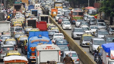 Vehicles barely moved for hours due to the congestion. (File Photo/Representational) Vehicles barely moved for hours due to the congestion. (File Photo/Representational)