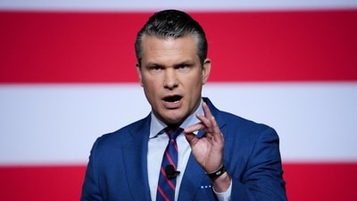 Secretary of Defense Pete Hegseth (via REUTERS)