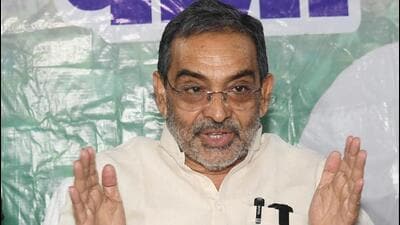 Rashtriya Lok Morcha president Upendra Kushwaha. (Santosh Kumar/ HT Photo) Rashtriya Lok Morcha president Upendra Kushwaha. (Santosh Kumar/ HT Photo)