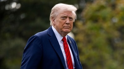 Trump is trying to pressure Democrats into accepting his spending plan by firing federal workers. (Bloomberg) Trump is trying to pressure Democrats into accepting his spending plan by firing federal workers. (Bloomberg)