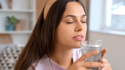 If you experience gas, bloating, or gut issues, be cautious of chia seeds. (Adobe Stock) If you experience gas, bloating, or gut issues, be cautious of chia seeds. (Adobe Stock)