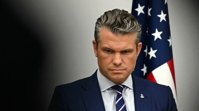 The plane reportedly carrying Secretary of War Pete Hegseth dropped 10,000 feet when over the Atlantic. (AFP) The plane reportedly carrying Secretary of War Pete Hegseth dropped 10,000 feet when over the Atlantic. (AFP)