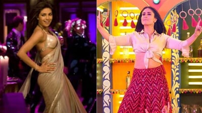From Priyanka’s Desi Girl to Kareena’s Laal Ghagra: Take cues from Bollywood for your Diwali outfit inspo (Pinterest) From Priyanka’s Desi Girl to Kareena’s Laal Ghagra: Take cues from Bollywood for your Diwali outfit inspo (Pinterest)
