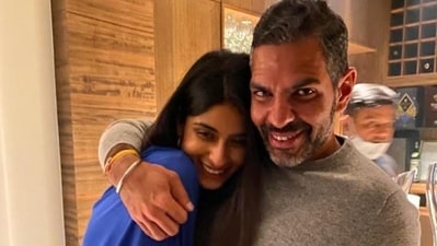Sunjay Kapur hugs Priya Sachdev in an unseen pic shared by Kalyani Saha. Sunjay Kapur hugs Priya Sachdev in an unseen pic shared by Kalyani Saha.