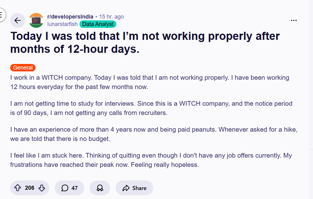 Screengrab of the Reddit post. (@lunarstarfish/Reddit) Screengrab of the Reddit post. (@lunarstarfish/Reddit)