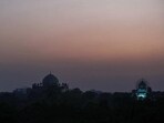 A blanket of smog shrouds Humayun’s Tomb in New Delhi on Thursday. (Sanjeev Verma/HT) A blanket of smog shrouds Humayun’s Tomb in New Delhi on Thursday. (Sanjeev Verma/HT)