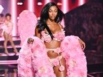 Angel Reese walks the runway during the Victoria's Secret Fashion Show on Wednesday, October 15, 2025.(Evan Agostini/Invision/AP)